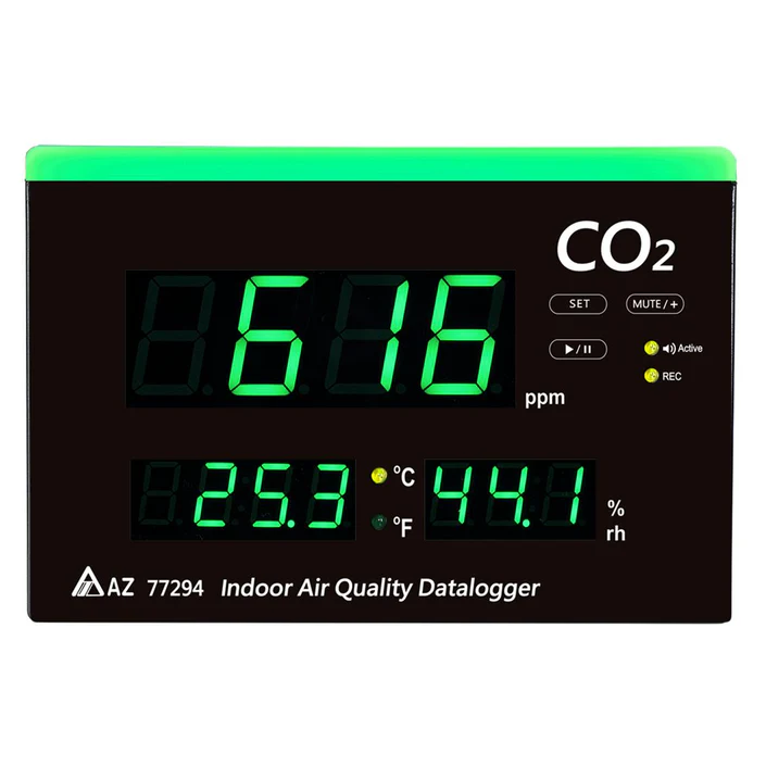 AZ Large Display CO2 Temperature and RH Monitor with Datalogging